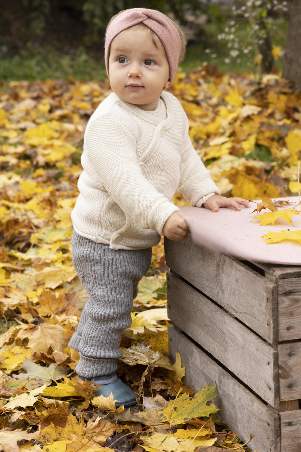 Disana Knitted Leggings GREY