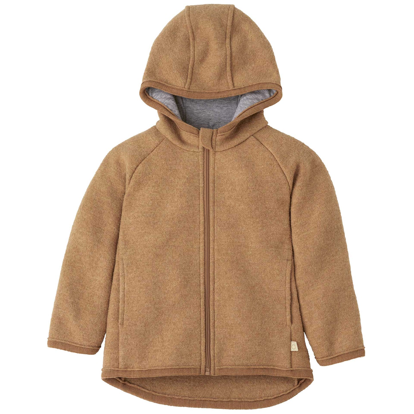 Disana Boiled Wool Zip Jacket CARAMEL