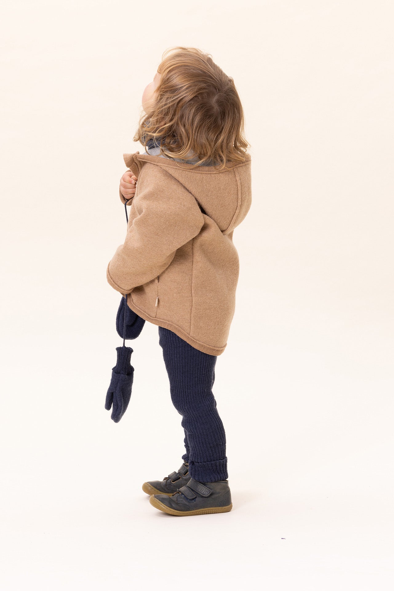 Disana Boiled Wool Zip Jacket CARAMEL