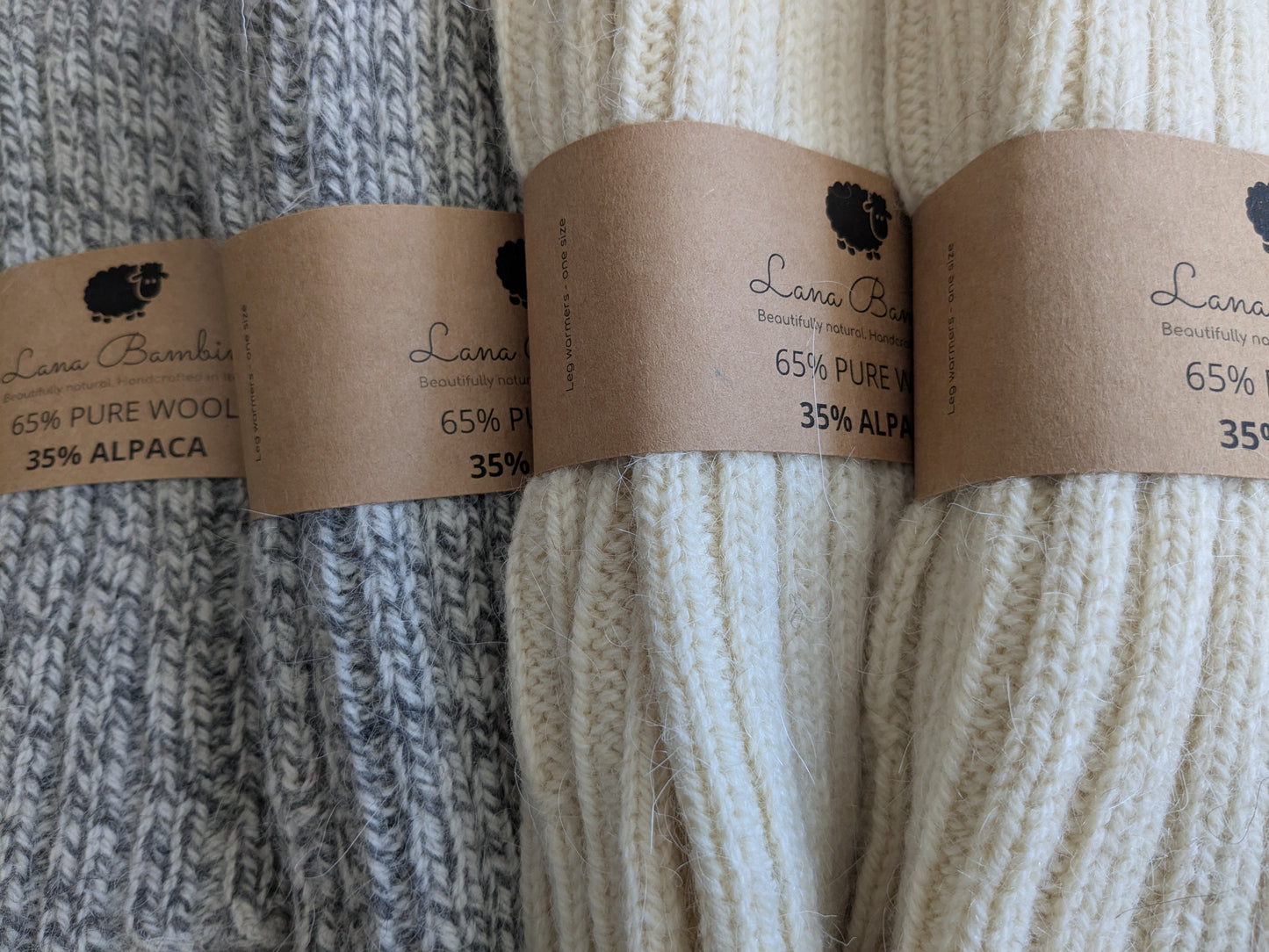 Lia Adult Leg Warmers (65% wool, 35% alpaca)