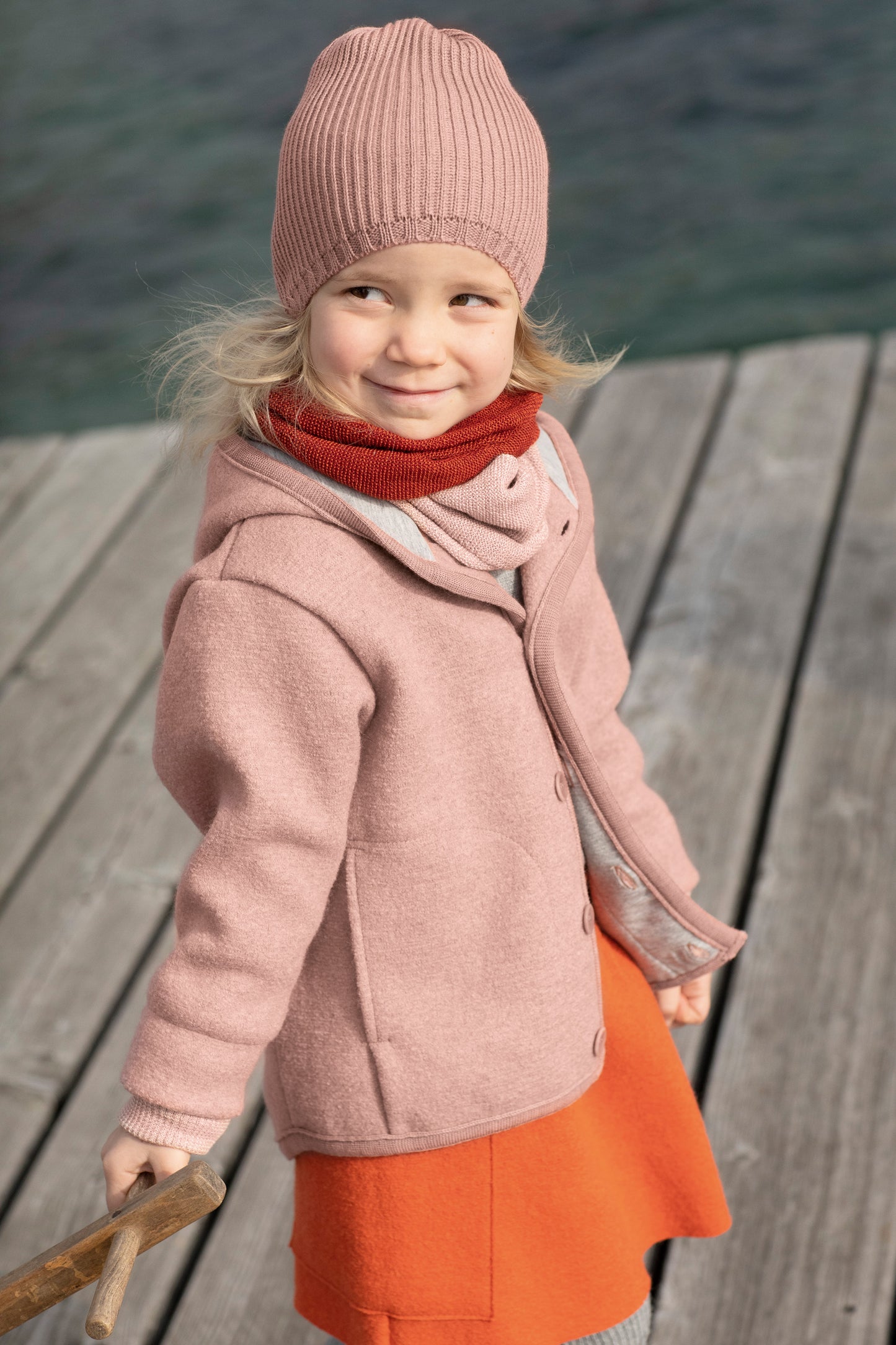 Disana Boiled Wool Jacket ROSE