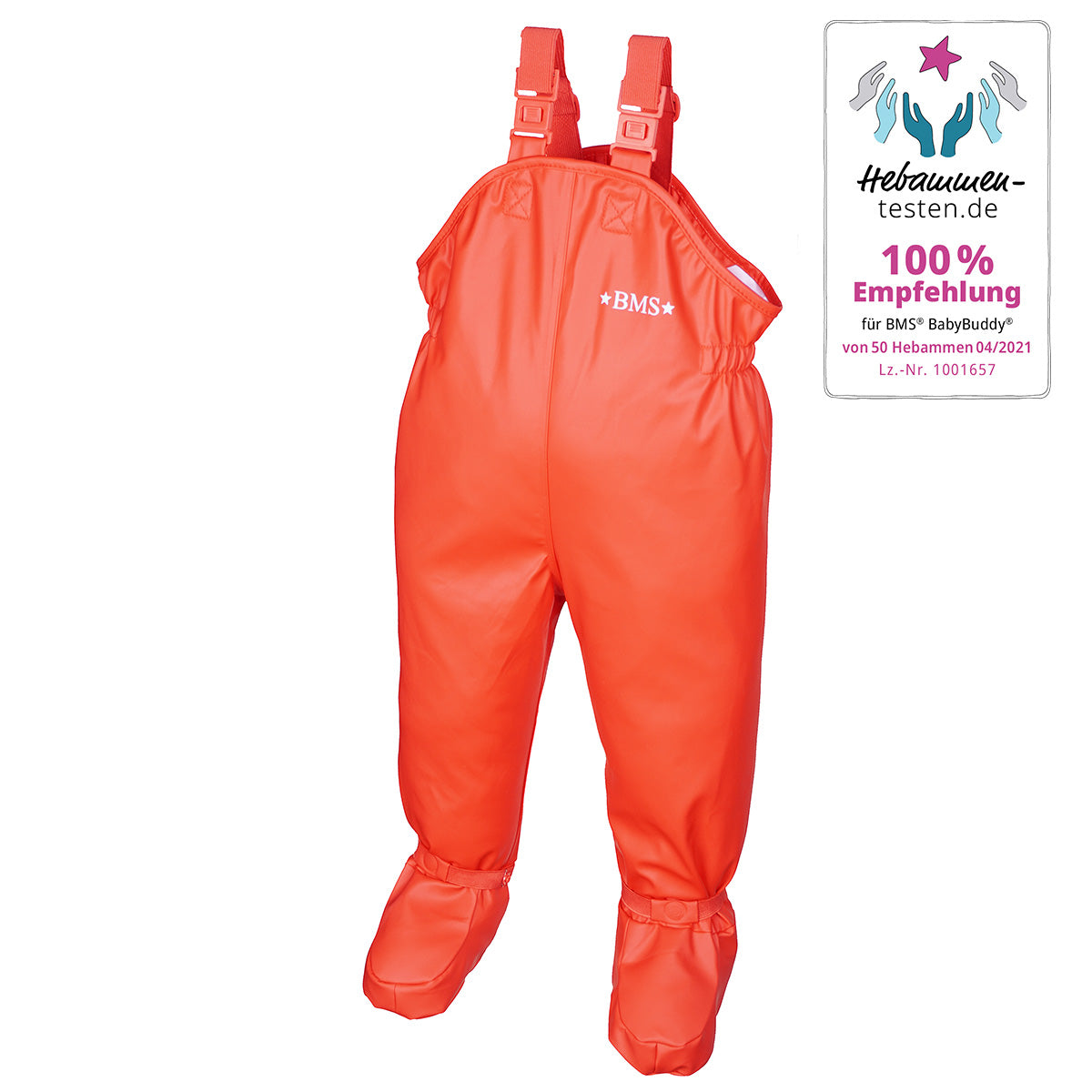 BMS Baby/Toddler BabyBuddy®Rain Overall with feet-Red