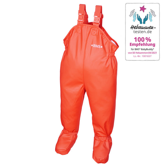 BMS Baby/Toddler BabyBuddy®Rain Overall with feet-Red