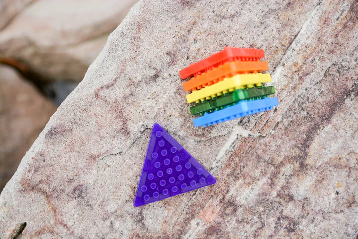 MAGBRIX® MAGNETIC BRICK TILE - EQUILATERAL TRIANGLE 12 PCS PACK