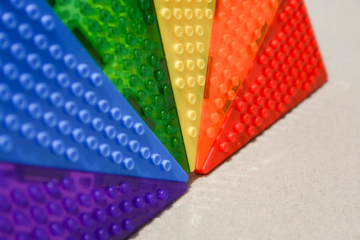 MAGBRIX® MAGNETIC BRICK TILE - ISOSCELES TRIANGLE 12 PCS PACK