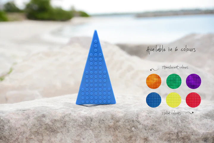 MAGBRIX® MAGNETIC BRICK TILE - ISOSCELES TRIANGLE 12 PCS PACK