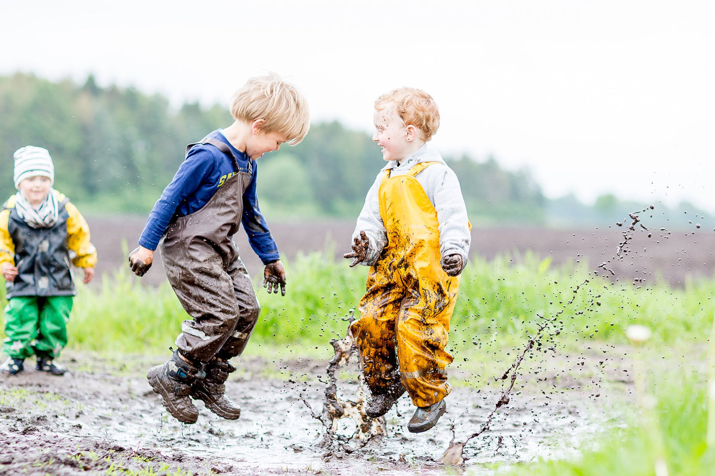 BMS Kids Rain Overall - 100% waterproof-Grey