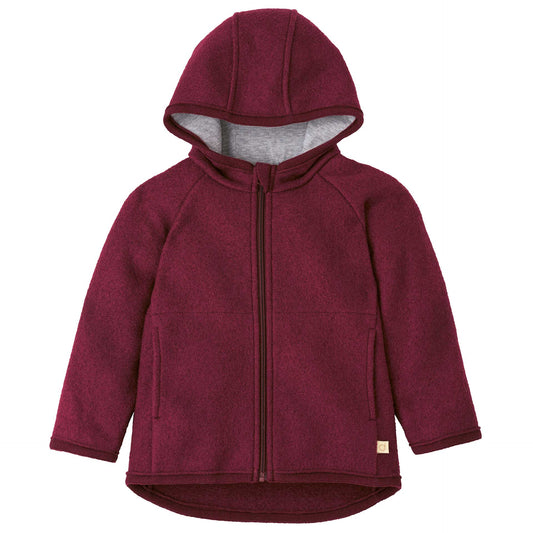 Disana Boiled Wool Zip Jacket CASSIS