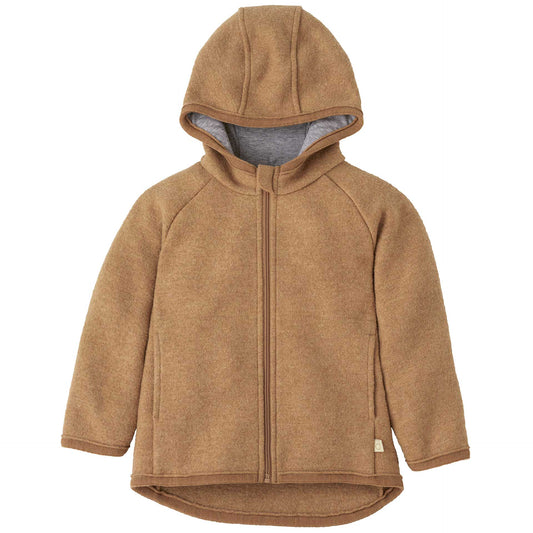 Disana Boiled Wool Zip Jacket CARAMEL