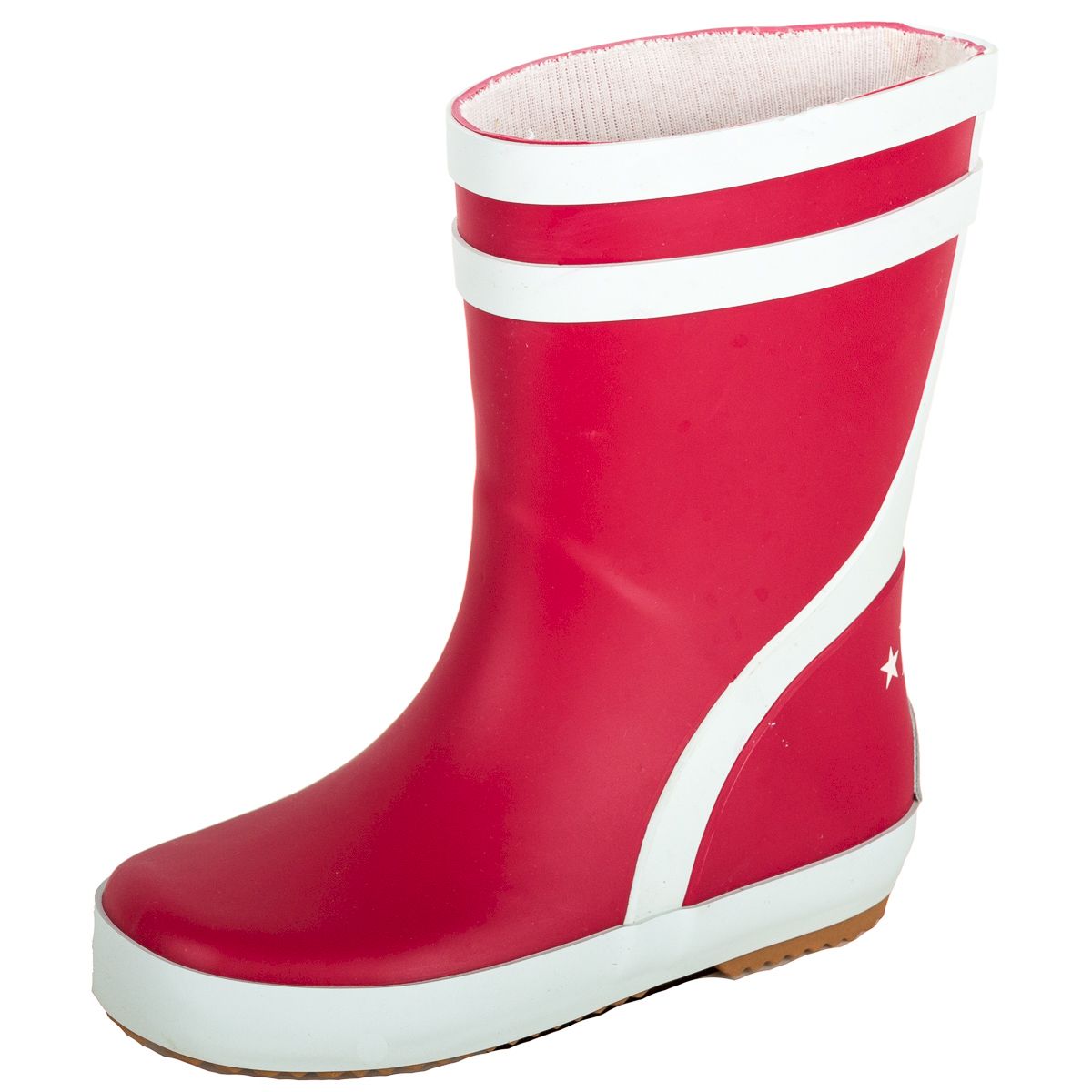 Handmade Natural Rubber Gumboots for Children-Red