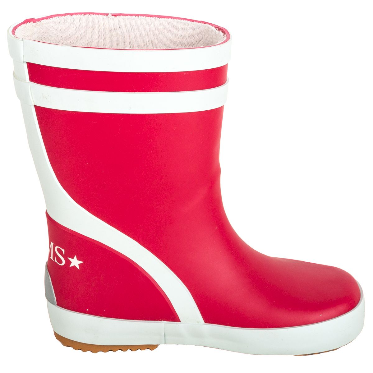 Handmade Natural Rubber Gumboots for Children-Red