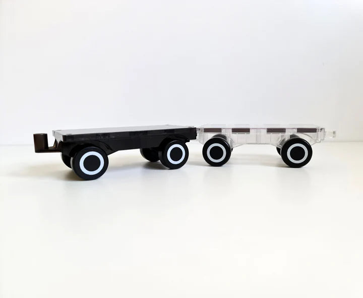 MAGBLOX® TWIN CAR PACK WITH WOODEN WHEELS