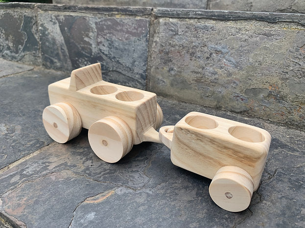 Wooden Jeep Trailer